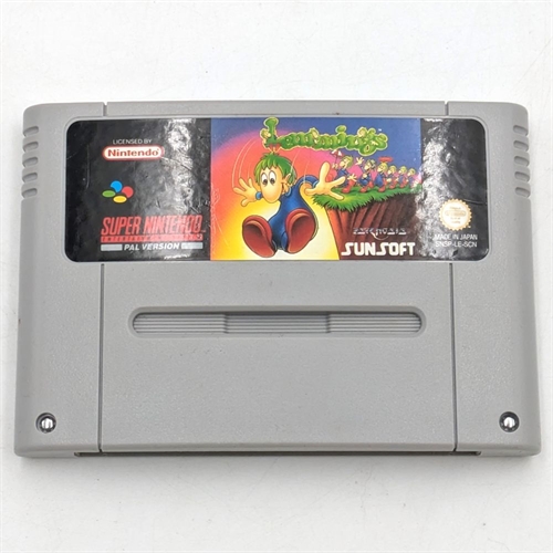 Lemmings - Cartridge - SNES Spil - (SCN) (B Grade) (Genbrug)
